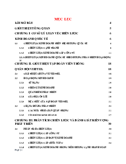 Tiểu luận đề tài "Phân tích chiến lược kinh doanh quốc tế của tập đoàn Viettel"