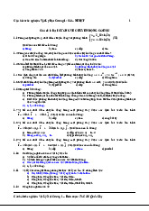 Câu hỏi trắc nghiệm Cơ Nhiệt | Vật lý đại cương 1 | Trường Đại học Khoa học Tự nhiên, Đại học Quốc gia Hà Nội