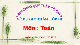 Giáo án điện tử Toán 4 Chân trời sáng tạo: Dãy số liệu