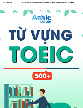 Từ vựng Toeic 500+ môn English Studies| Trường Đại học Thăng Long