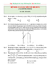 Bộ 1: Tổng ôn 12 câu cuối môn Toán – Chinh phục điểm 9+ và 10 kỳ thi THPT