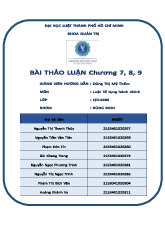 Bài thảo luận tố tụng dân sự | Đại học Luật TP. HCM