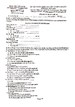 Đề thi Tuyển sinh vào lớp 10 THPT Chuyên Bắc Ninh năm 2020-2021