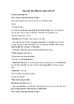 Soạn bài Thị Mầu lên chùa lớp 10 sách Cánh Diều