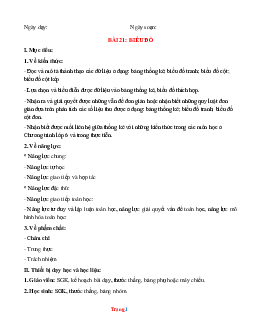 Giáo án Toán 6: Biểu đồ