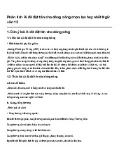 Phân tích Ai đã đặt tên cho dòng sông chọn lọc hay nhất Ngữ văn 12