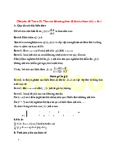 Tìm khoảng đơn điệu của hàm số y = f(x) | Chuyên đề Toán 12