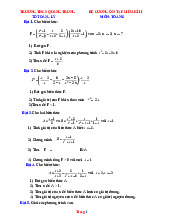 Đề Cương Ôn Tập Toán 8 Giữa Học Kỳ 2 Năm 2025-2026