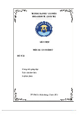 Tiểu luận cuối kỳ Kinh tế phát triển_ Mô hình Lewis tại Việt Nam môn Kinh tế lượng - Trường Đại học Văn Hiến.