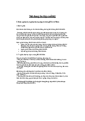 Đề cương học phần tư tưởng Hồ Chí Minh | Trường đại học Bách Khoa Hà Nội