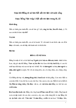 Soạn bài Đọc: Đồng cỏ nở hoa | Kết nối tri thức