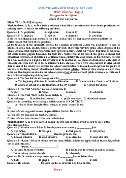Đề thi giữa học kỳ 2 Tiếng Anh 10 global 2022-2023 - Đề 2 (có đáp án)
