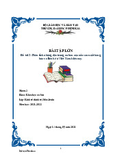 Phân tích những đặc trưng cơ bản của nền sản xuất hàng hóa và liên hệ ở Việt Nam hiện nay | Bài tập lớn môn Kinh tế chính trị Mác - Lênin | Trường Đại học Phenikaa