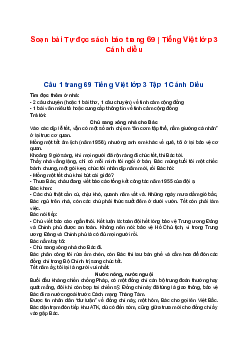 Soạn bài Tự đọc sách báo trang 69 | Tiếng Việt lớp 3 Cánh diều