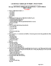 Trắc nghiệm Quản lý dự án đầu tư - Môn quản trị học - Đại Học Kinh Tế - Đại học Đà Nẵng