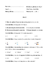 Đề thi giữa học kỳ 1 môn Toán lớp 5 năm học 2024 - 2025 | Bộ sách Cánh diều