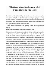 Viết đoạn văn miêu tả quang cảnh trường em siêu hay lớp 5