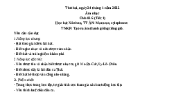 Giáo án điện tử Âm nhạc 1 Chủ đề 6 Cánh diều: Tuổi thơ