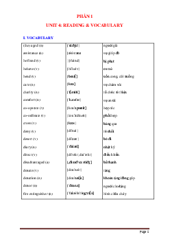 Bài tập unit 4 VOLUNTEER-WORK(có đáp án)