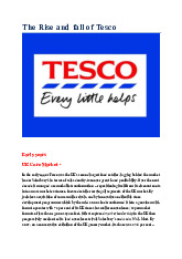 The rise and fall of Tesco ._. gotta download sum shiet môn Tiếng Anh  | Học viện Nông nghiệp Việt Nam