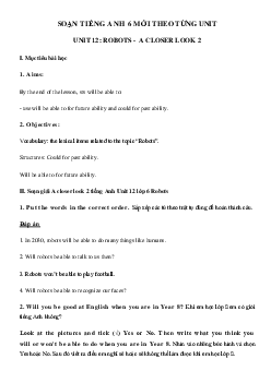 Tiếng Anh lớp 6 unit 12 A closer look 2