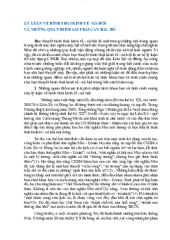 Lý luận về hình thái kinh tế -xã hội và những quan điểm sai trái cần bác bỏ học phần Triết học Mac-Lênin
