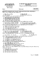 Đề thi thử tốt nghiệp THPT 2025 môn Địa lí lần 2 trường THPT Hải Lăng, Quảng Trị