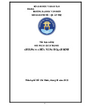 TIỂU LUẬN QUẢN TRỊ HỌC - TIỂU LUẬN QUẢN TRỊ HỌC. Môn Quản trị học | Đại học Văn Hiến.