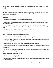 Phân tích Dưới bóng hoàng lan của Thạch Lam chọn lọc hay nhất | Ngữ văn 10