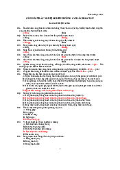 Bộ câu hỏi trắc nghiệm cơ bản Block 17 đo dấu hiệu sống - Chủ nghĩa xã hội | Đại học Văn Lang