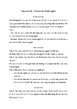 Soạn bài Prô-mê-tê và loài người - Ngữ Văn 10 Chân trời sáng tạo