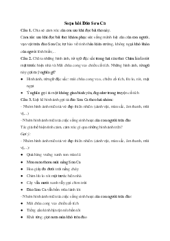 Soạn bài Đảo Sơn Ca - Chân trời sáng tạo