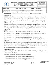 Đề thi cuối HKII học phần Toán học tổ hợp năm 2024 - 2025 | Trường Đại học Khoa học tự nhiên, Đại học Quốc gia Thành phố Hồ Chí Minh