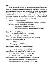 Bài tập Bảo Hiểm và Đáp án
