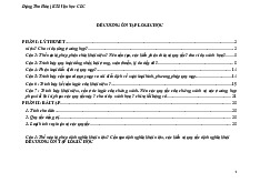 ĐỀ CƯƠNG ÔN TẬP LOGIC HỌC (LOGIC101)