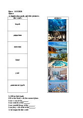 ENGLISH TEST Everybody Up 3  Units 1  7 Time 30 minutes PART 1 Vocabulary (Choose A B or C)