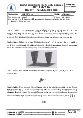Đề thi cuối HKI học phần Giải tích 3A năm 2024 - 2025 | Trường Đại học Khoa học tự nhiên, Đại học Quốc gia Thành phố Hồ Chí Minh