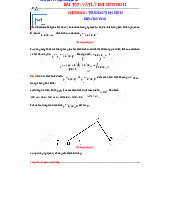 Bài tập chương 1- Điện trường Trường tĩnh điện môn Vật lý đại cương 2  | Học viện Công Nghệ Bưu Chính Viễn Thông