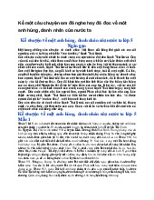 Kể một câu chuyện em đã nghe hay đã đọc về một anh hùng, danh nhân của nước ta - Tiếng việt 5