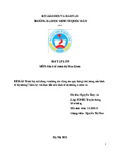 Bài tập lớn - Kinh tế Chính trị Mác-Lê Nin (KTCT01) | Đại học kinh tế quốc dân NEU