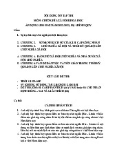 Nội dung ôn tập thi môn Chủ Nghĩa Xã Hội Khoa Học | Đại Học Nội Vụ Hà Nội