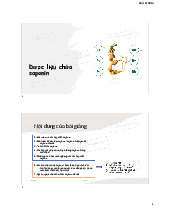 Bài giảng về dược liệu chứa saponin: Khái niệm, cấu trúc và tính chất -Trường Đại học dược Hà Nội