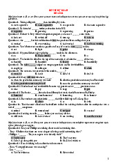 Đề Số 1: Đề Phát Triển Đề Minh Họa 2023 - Tài liệu Tiếng Anh THPT
