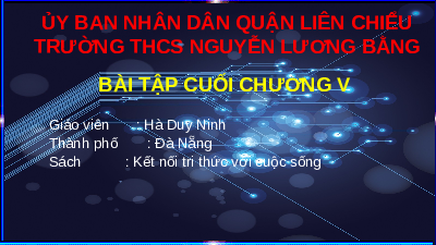Giáo án điện tử Toán 8 Kết nối tri thức: Bài tập cuối chương 5