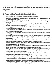 Viết đoạn văn bằng tiếng Anh về ca sĩ yêu thích kèm từ vựng hay nhất | Tiếng Anh 8