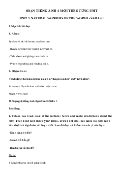 Tiếng Anh lớp 6 unit 5 Skills 1