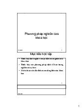 Bài giảng Nghiên Cứu Khoa Học | Đại học Y Dược Cần Thơ