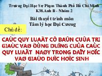 Các quy luật của tri giác - Tài liệu tổng hợp