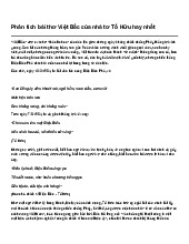 Phân tích bài thơ Việt Bắc của nhà tơ Tố Hữu hay nhất | Ngữ văn 12