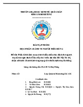 Hành vi mua bảo hiểm nhân thọ trong gia đình | Môn Hành vi người tiêu dùng - Đại học Kinh Tế Quốc Dân